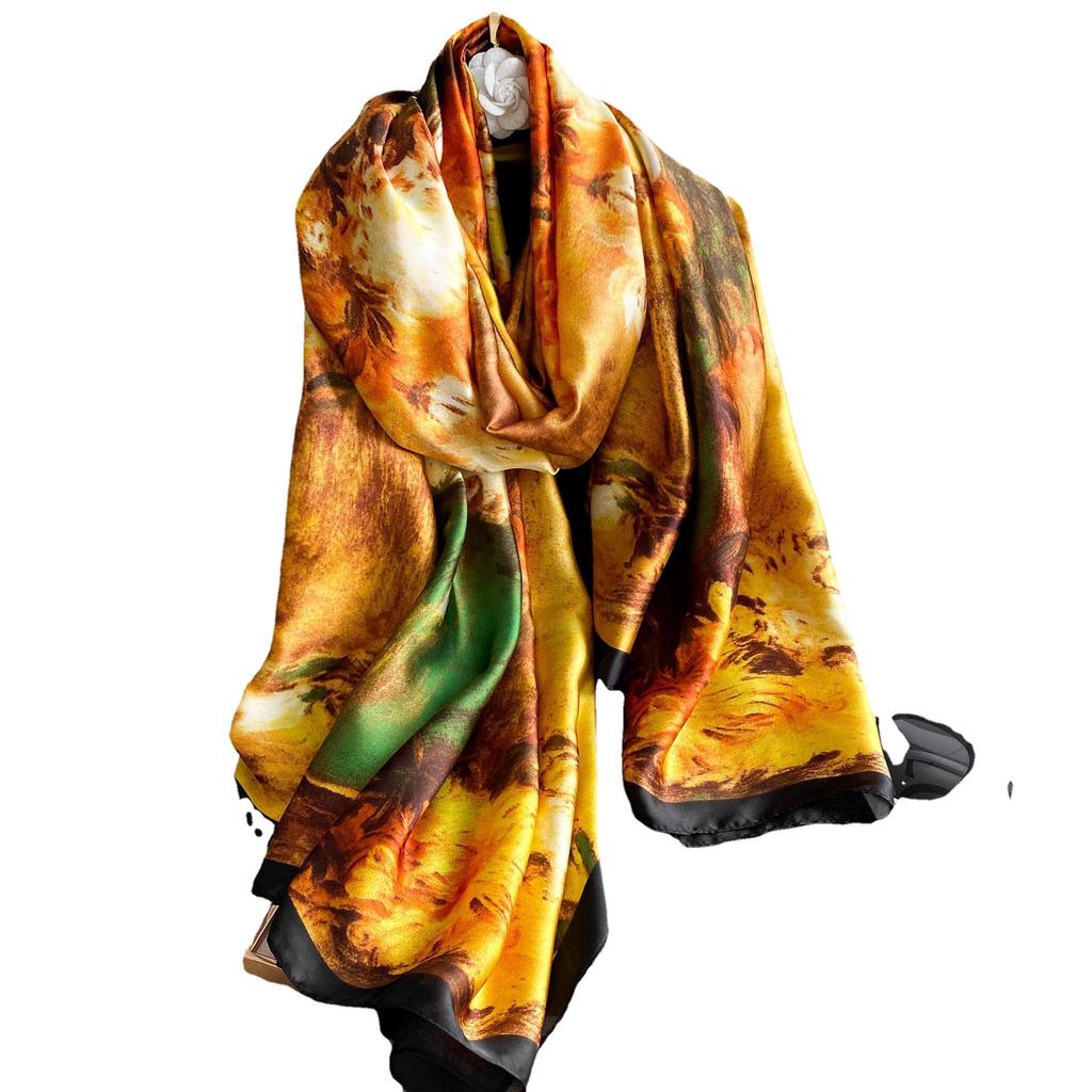 Hochwertige, luxuriöse Seidenschals, Stirnband, Schals, Halstuch für Damen, Ketten-Seidenschal, dekorativer Schal für Damen