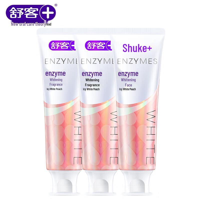 

Shuke Whitening Enzyme Toothpaste - Icy White Peach (3x120g)