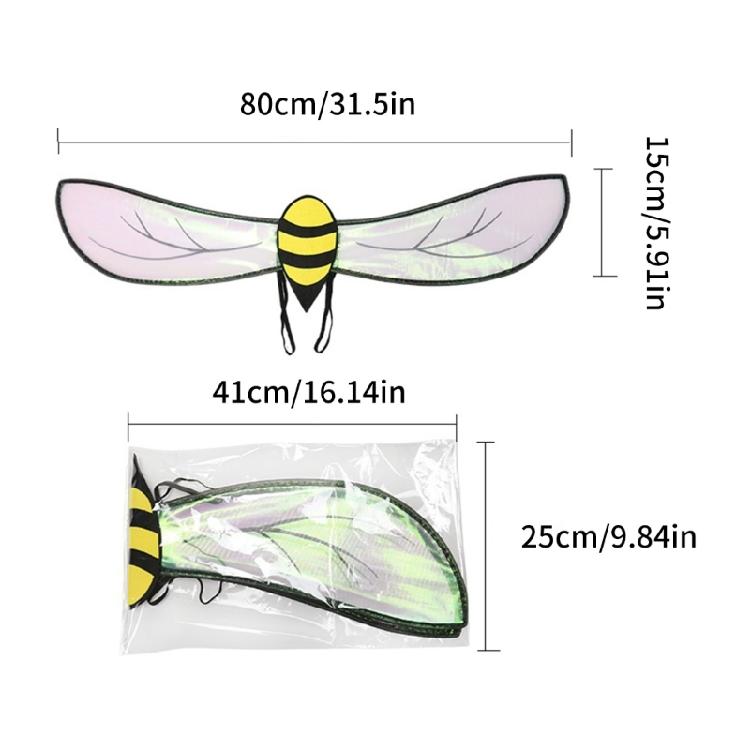 Halloween Bumblebees Costume Accessories Fairys Angel Wing Bees Wing Bumblebees Wing for Christmas Cosplay Party Props
