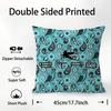 Design Classico E-Etro Federa Cuscino Tessuto Peluche Morbido Stampa Double Face Copricuscino Divano Copricuscini