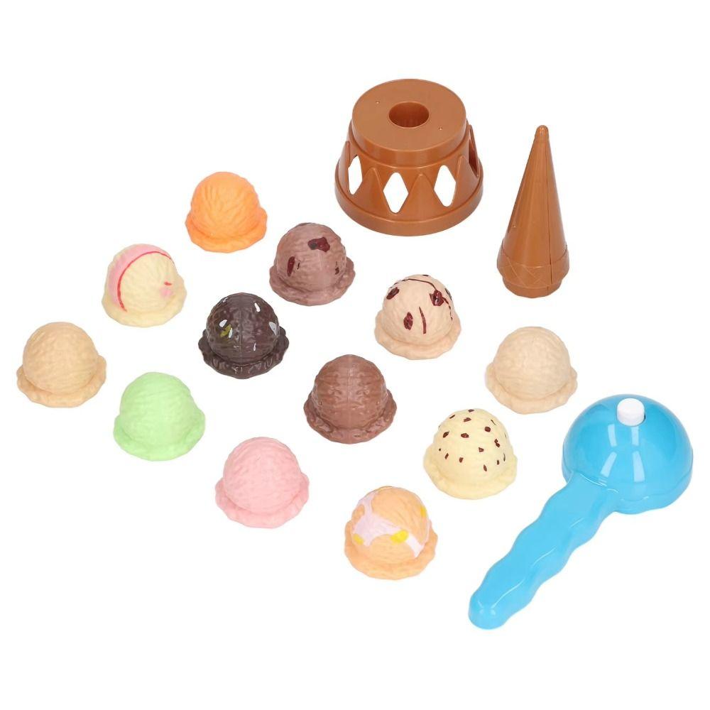 Stackable Ice Cream Stacking Toy Pretend Play Kids Pretend Play Toys  Toddlers Kids