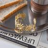 Youthway Fashion Hammered Spiral Openwork Sun Open Bangle Stainless Steel 18K Gold Color-Plated Waterproof Bangle for Women
