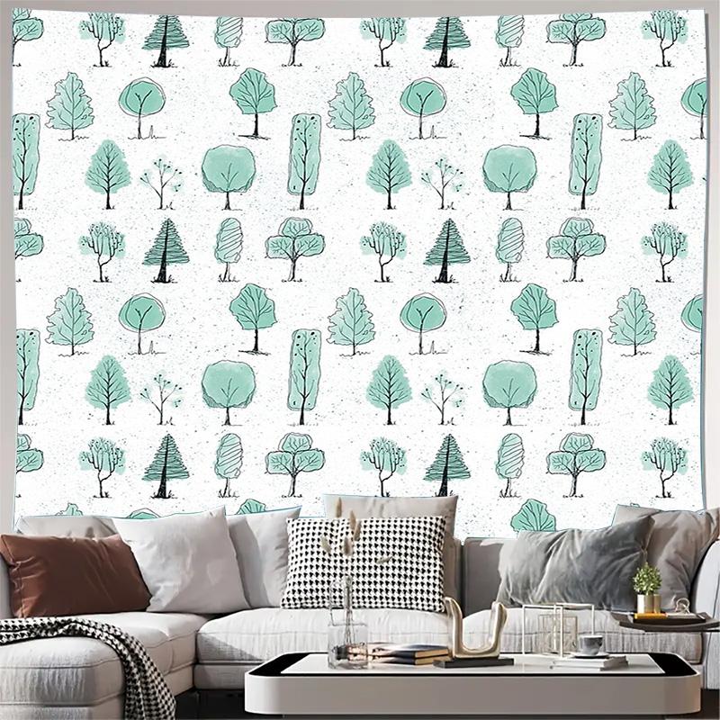 

Bohemian Tapestry Nature Tree Wall Hanging Forest Decor Bedroom Living Room Aesthetic Wall Art Home Decor Backdrop 74x94cm(29x37in)