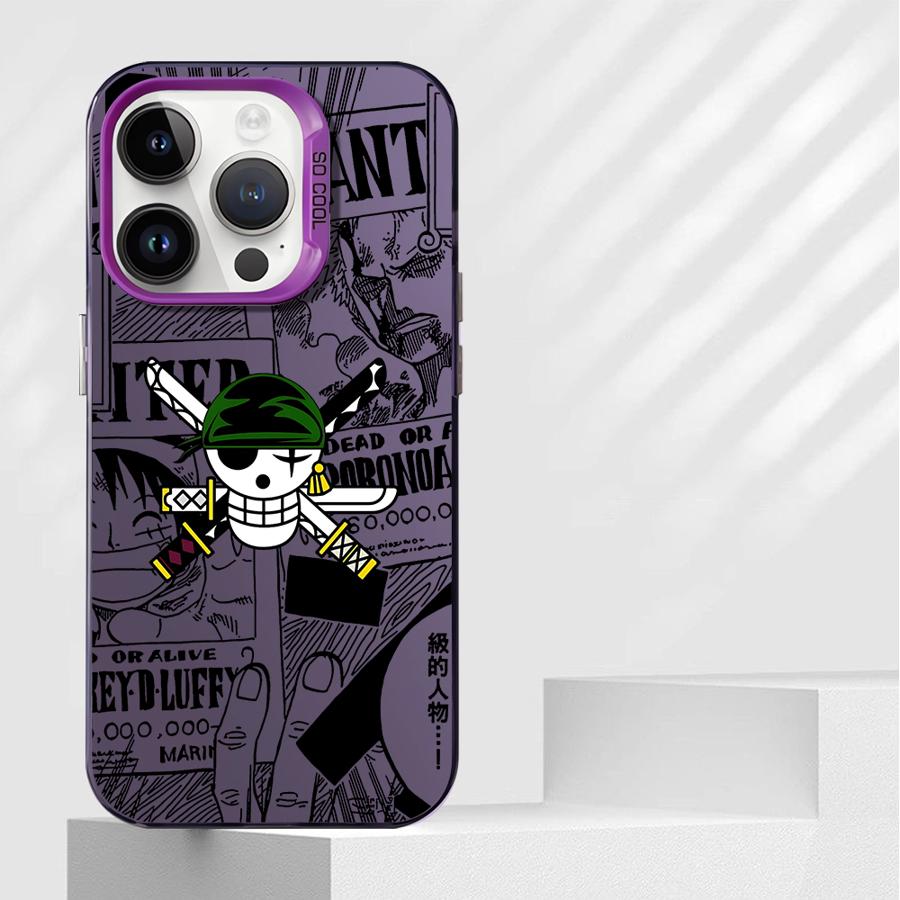 Soft Shell Case for iPhone 11 12 13 Pro Max 14 15 16 Plus 16e One Piece Bone Logo