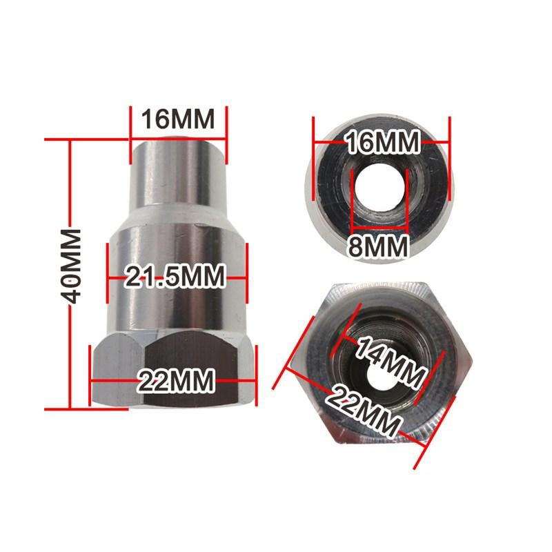 1Pcs M14 Angle Grinder Adapter M8 Pneumatic Grinding Plate 5/16-24t Adapter Accessories