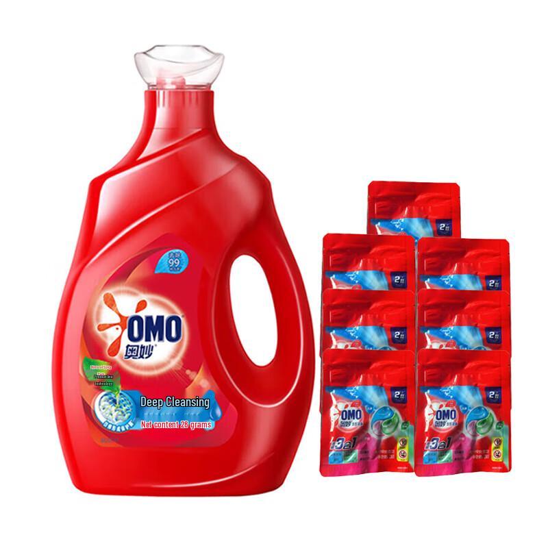 OMO Deep Clean Laundry Detergent & Pods Combo