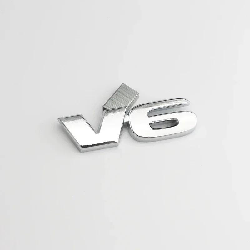 3D Metal SR5 V6 Letter Rear Boot Trunk Emblem Badge Sticker Decals Car Styling Accessories For Toyota Tundra