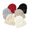 Outdoor Cold proof Casual Knitted Wool Hat In Winter Newly Added Velvet Thickened Warm Hat Versatile Big Head Flange Hat