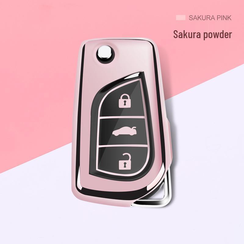 Toyota Key Case for Corolla, Camry, Crown, Levin, Reiz, Highlander, RAV4 - Car Key Protective Cover