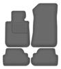 Veloursgraphit-Autofußmatten für: BMW 1 E88 Cabrio (2004-2011)