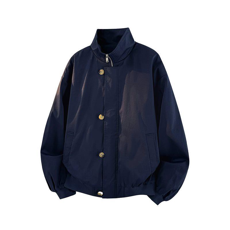 Jack Chuan Yang 2026 Spring High-End American Stand Collar Workwear Jacket