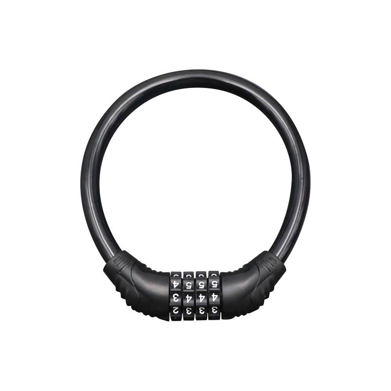 Bicycle Combination Cable Lock 4 Digit, Anti-Theft Alloy Steel Lock for Mtb Road Bike Security