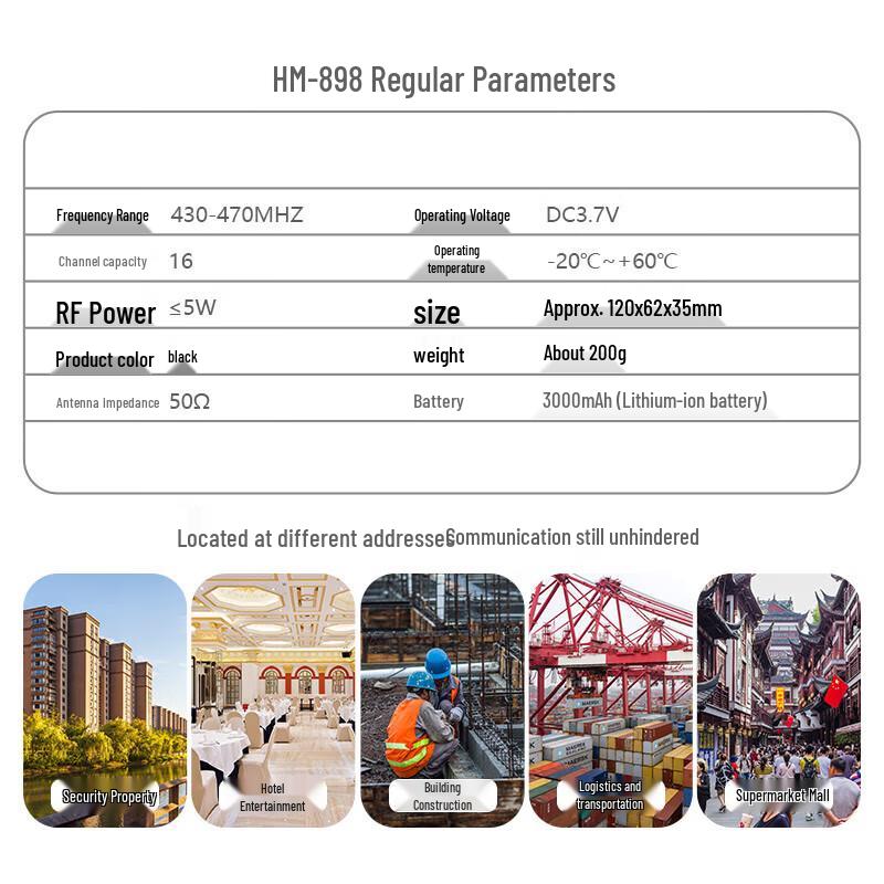 Baofeng BF-898 Plus Professional Two-Way Radio (2-Pack) (CN version)