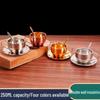 Stainless Steel Coffee & Tea Cup with Saucer and Spoon