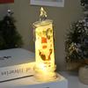 Christmas Simulation Candle Lights, Printed LED Electronic Candles, Festival Atmosphere Decor Ornaments
