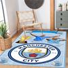 Manchester City Customizable Name Area Rug Design for Balcony Study room Game Room Hallway Anti-slip Rug Anime Office Decor Perfect Gift for Women/Men