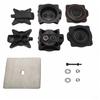 2X Air Pump Diaphragm Rebuild Repair Kit for Hiblow HP-100 HP-120 Septic Air Pump 80PD000040