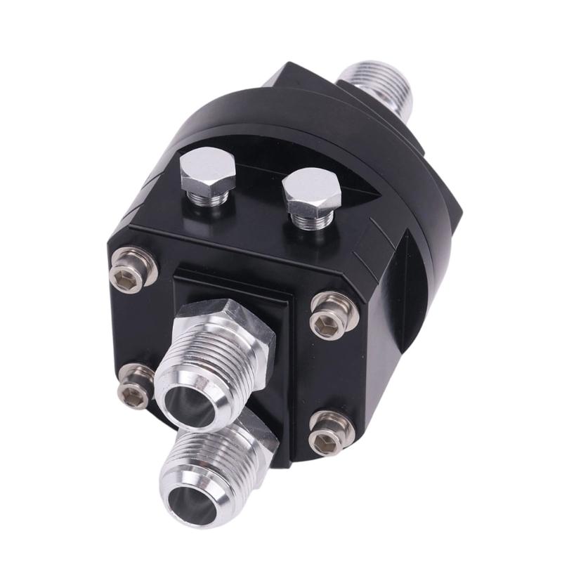 2 in 1 Car Oils Filter Relocation Adapter with Split Structure and Aluminum Alloy Body for Multiple Vehicle Oil Pressure Check Connections