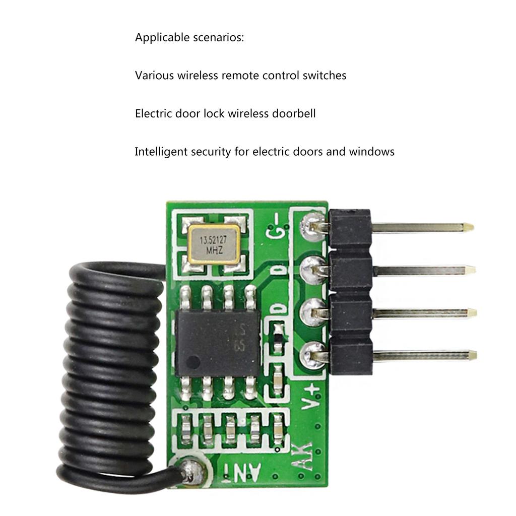 433/315Mhz 3V~5.5V Receiver Highs Frequency Super Regenerative Transceiver Module for Burglars Alarm DIY