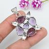 Amethyst Anhänger Edelstein Schmuck, 925 Sterling Silber Anhänger, Geschenk für Frauen handgefertigter Anhänger