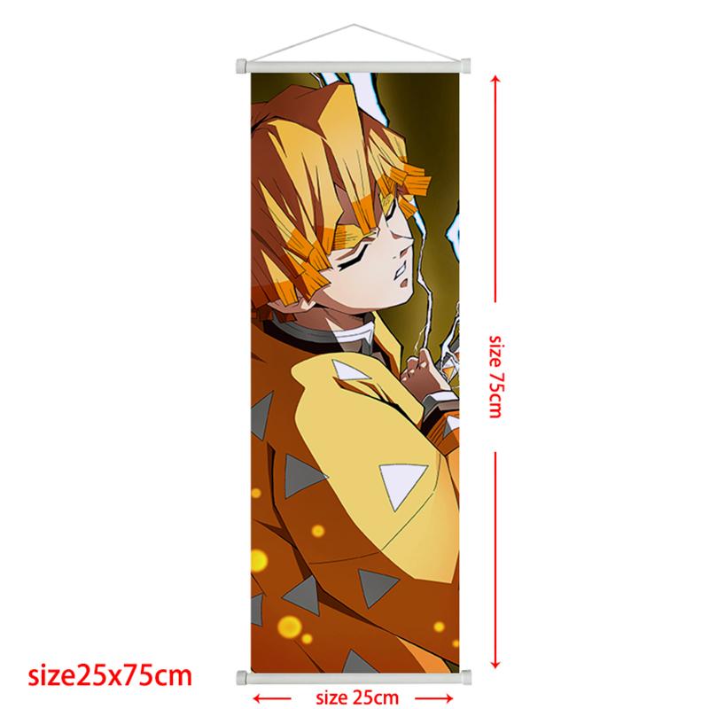 Demon Slayer Scroll Poster Rengoku Kyoujurou Heimdeko Kamado Tanjirou Wohnzimmerdekoration Hängegemälde Kindergeschenk Poster