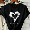 Be Kind Heart Graphic Tshirt Unisex Casual O Neck Short Sleeve Printed Tee Positive Kindness Streetwear Tops For Unisex Unisex