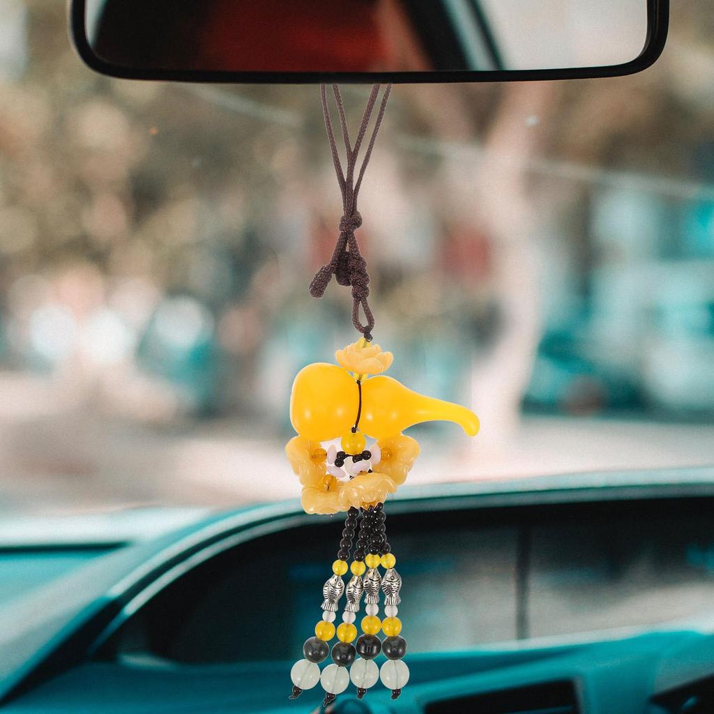 UPKOCH Car Decoration, Car Pendant, Hanging Decoration, Gourd, Lotus, Gourd, Pendant, Good Fortune, Good