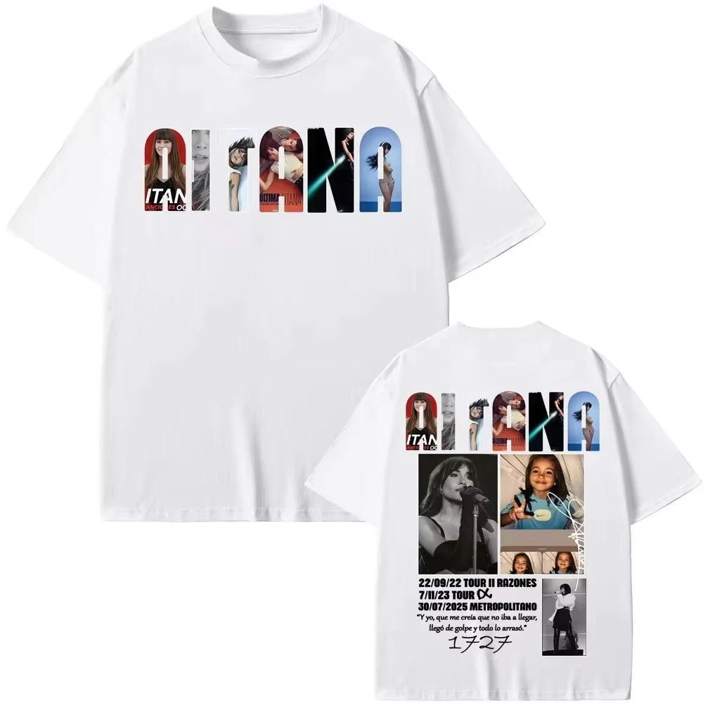 2026 Frühling Sommer Sängerin Aitana Musikalbum Tour Grafik T-Shirts Herren Damen Kleidung Mode Reiner Baumwollkomfort Lässiges Oberteil