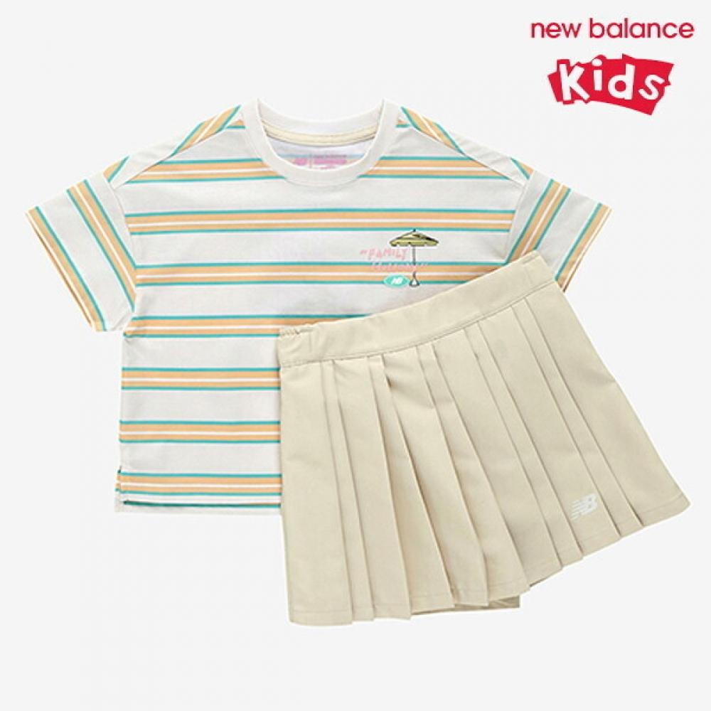 

New Balance Детский Девочки Праздничный Комплект с Коротким Рукавом Nk9yf2302g 36 100/size