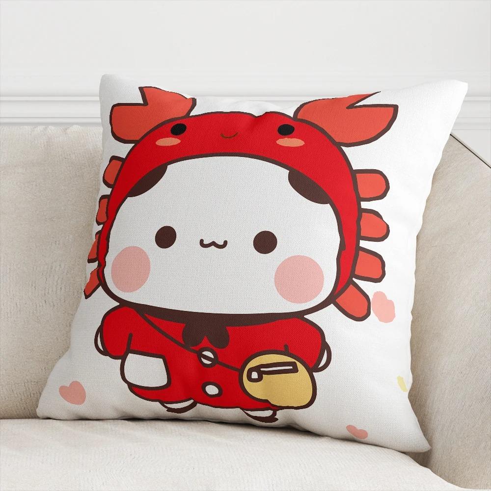 Office Living Room Home Pillowcase Kawaii Cartoon Bear Pattern Pillowcase Car Ornaments