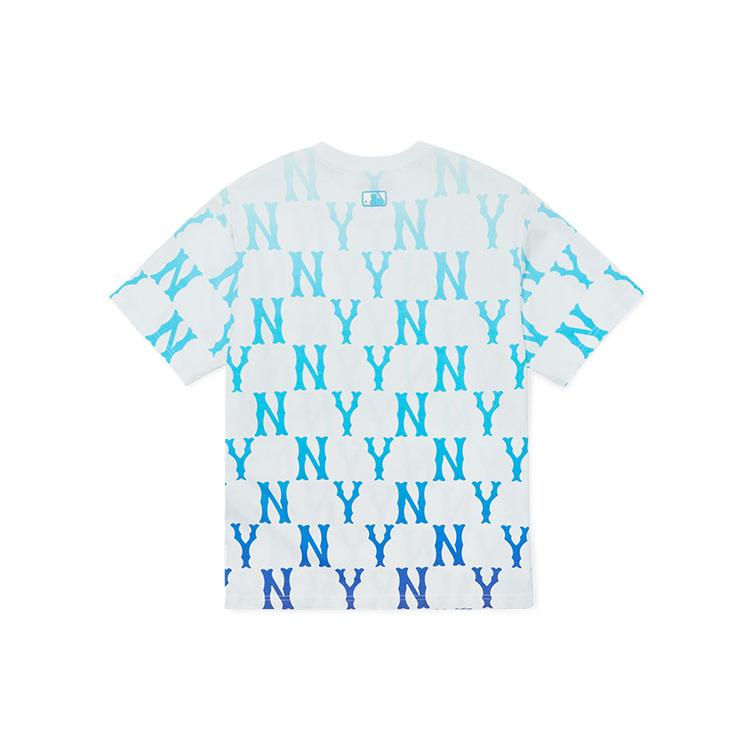 New MLB SS22 Drop Shoulder Sleeve T-Shirt Unisex Blue 3ATSM6223-50BLS