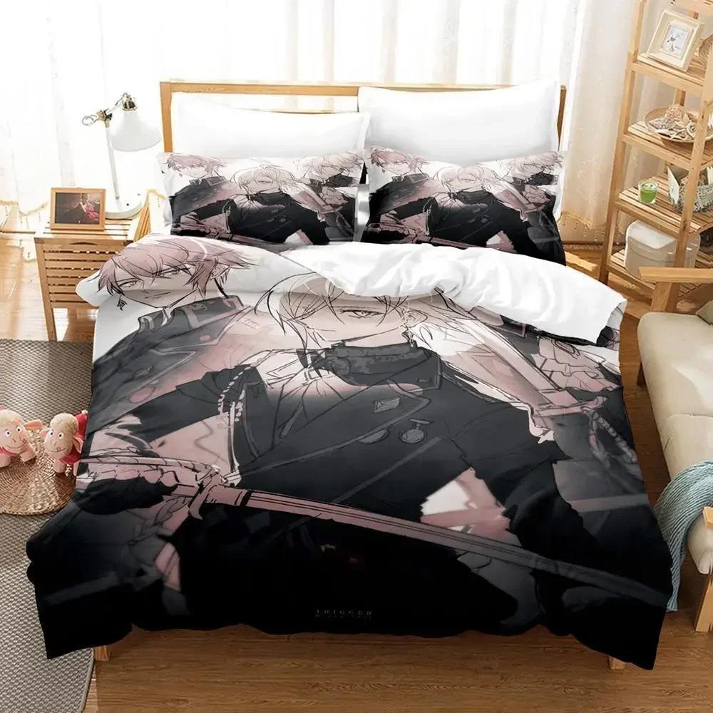 Anime Game IDOLiSH7 Bedding Set Single Twin Full Queen King Size Bed Set Adult Kid Bedroom Duvet Cover Sets Home Textile