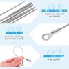 4pcs Stainless Steel Flexible Cupboard Door Window Hinge Limiter Stopper Ropes