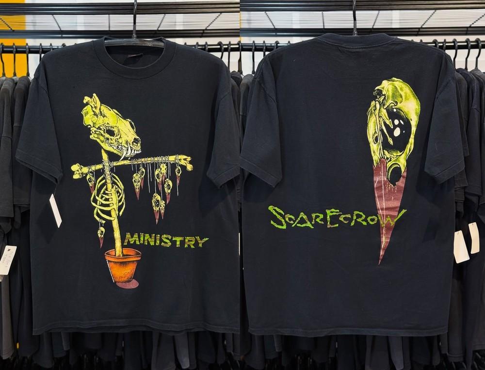 1992 Ministry Band Scarecrow T-Shirt Size S-5XL Comfort Colors Reprint Unisex T-Shirt L