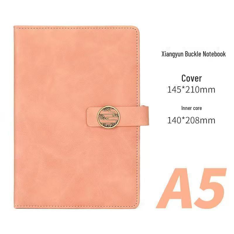 Personalized Soft Leather Diary with Buckle - Elegant Business Gift Notebook
