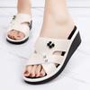 Women Fashion Comfort Spring White Rubber High Quality Peep Toe Slip On Sandals Lady Casual Summer Sandal Shoes Ab527
