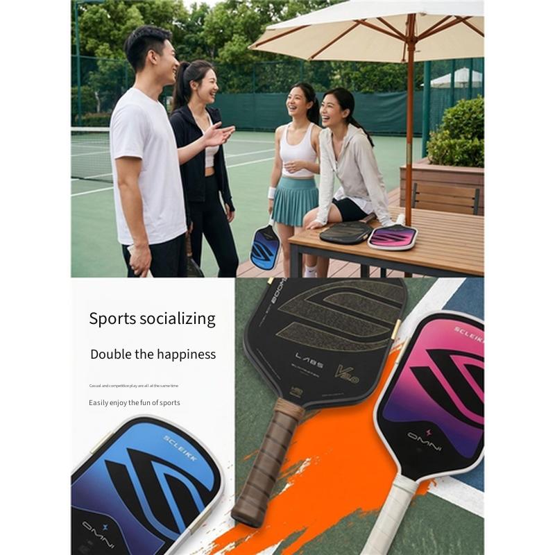16cm Extended Grip Pickleball Paddle For Advanced Enthusiasts Toray T700 Carbon Fiber Hot Pressed EPP Core Professional Sports Racket