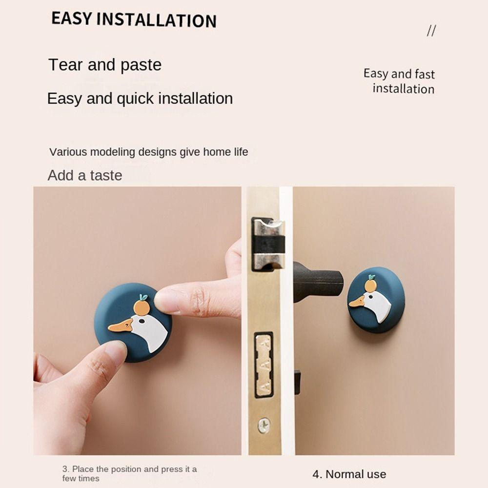Anti-collision Door Crash Pad Animals Design Door Stopper Cartoon Door Handle Bumper Furniture