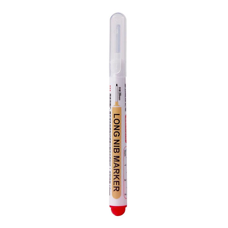 Long Needle 20mm Marker Pen for Deep Hole Marking Screw On Metal Bathroom Woodworking Tile Construction Projects