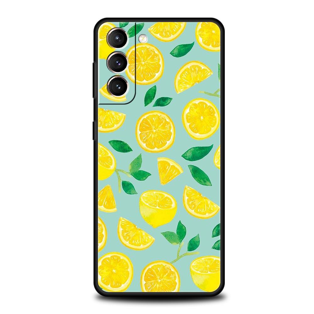 Средиземноморский лимонный силиконовый чехол для телефона Samsung Galaxy S23 S22 S21 S20 — фото 12