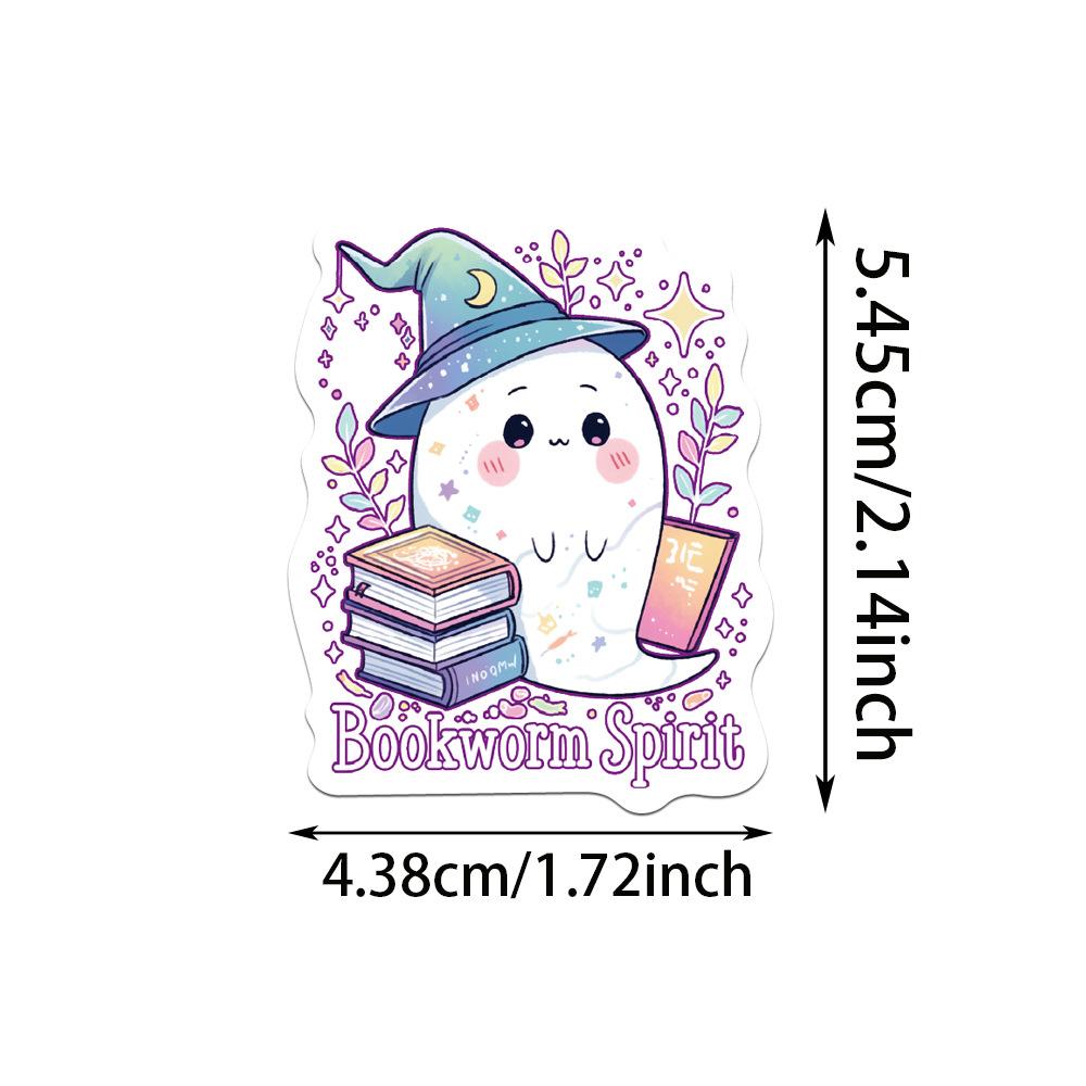 50PCS Purple Pack Bookish Stickers for Notebook Luggage Skateboard Decoration Graffiti Decals Cool Decals