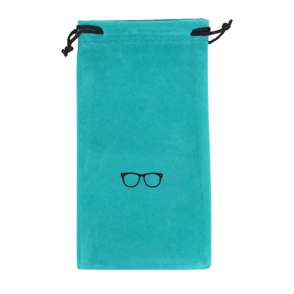 10 Pcs Soft Sunglasses Bag Drawstring Flocking Fabric Dust Proof Pouch Pocket Glasses Carry Bag Portable Eyewear Container