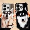 Alaskan Husky Cute Dogs Plating Phone Case For Xiaomi Poco X5 X6 X7 X8 Pro Max F8 Ultra F7 M8 M7 M5S Redmi 15C 15 14C 13C 13 X3
