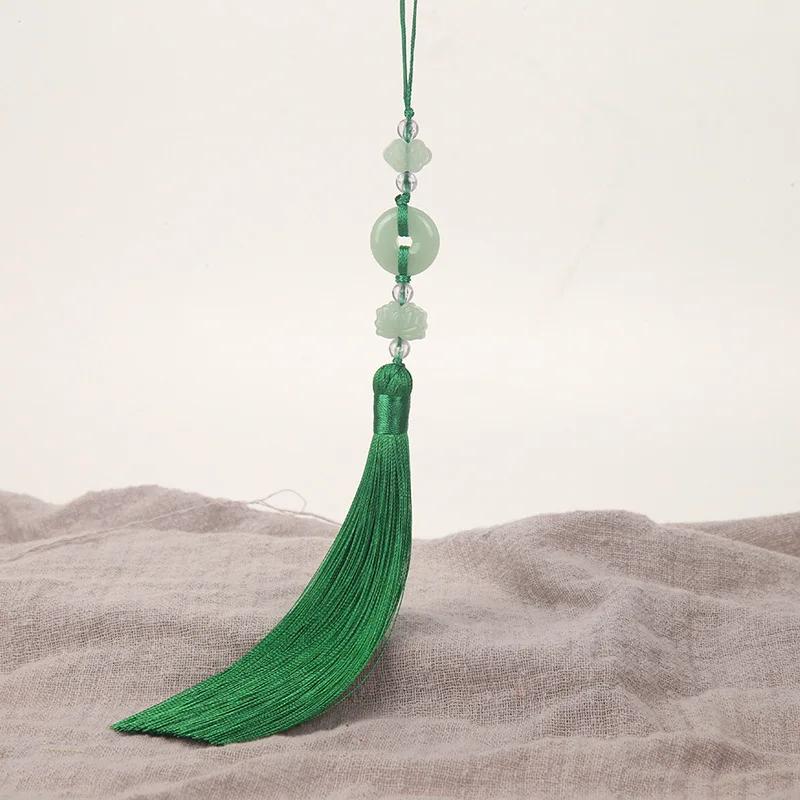 2Pcs Imitation Chinese Knot Tassels DIY Curtain Clothes Bag Craft Supplies Classical Style Tassel Pendant 13cm Beaded Fringe