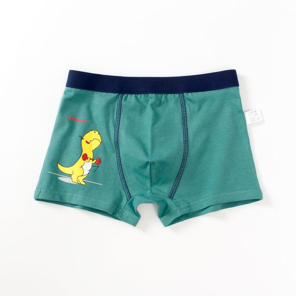 Kinder Cartoon Baumwolle Mid-Waist Boxershorts - Atmungsaktive Klasse A Schülerunterwäsche