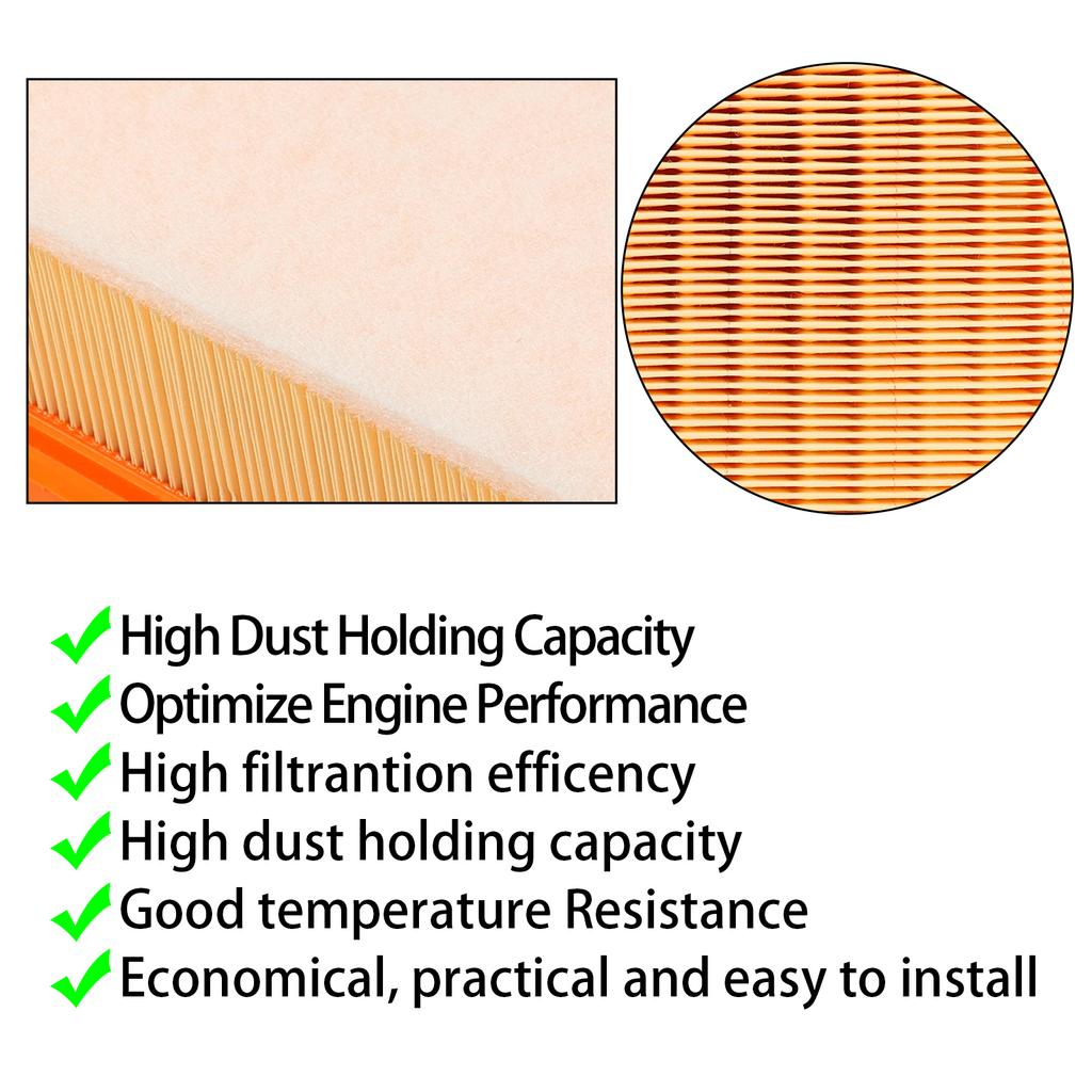 7T4Z-9601-A Engine Air Filter For Ford  Edge Explorer Flex Fusion Taurus Aviator Lincoln MKS MKX MKZ Mazda 6 CX-9 Mercury Sable