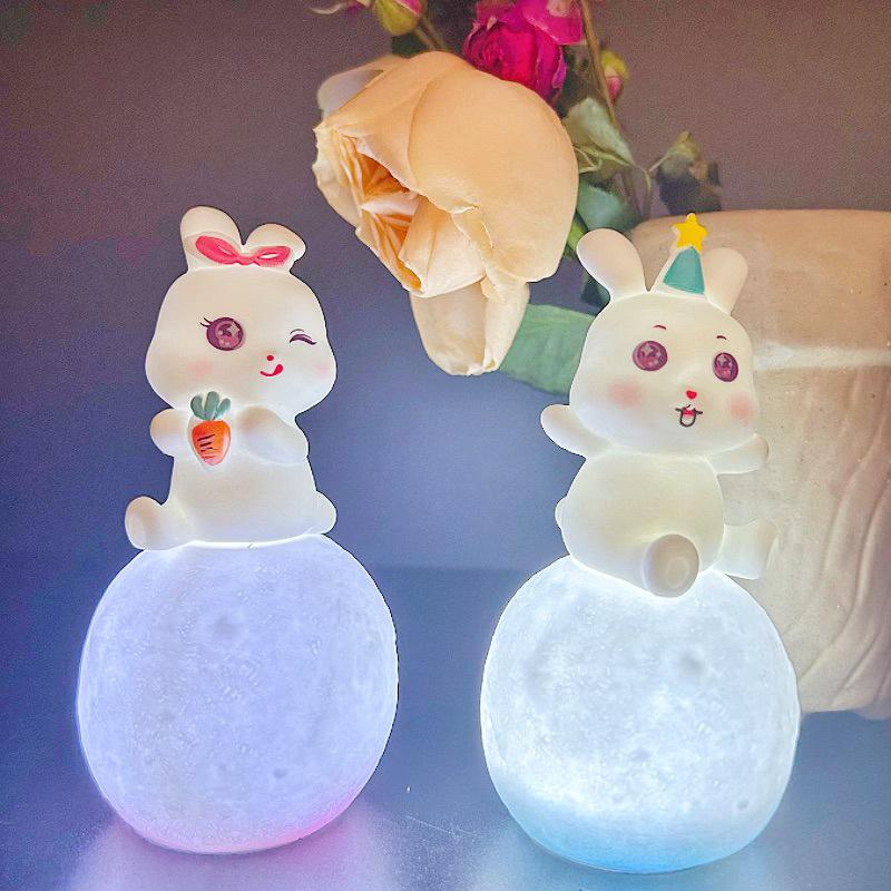 Cute Cartoon Night Light - Mid-Autumn Souvenir Toy, Popular Street Stall Item
