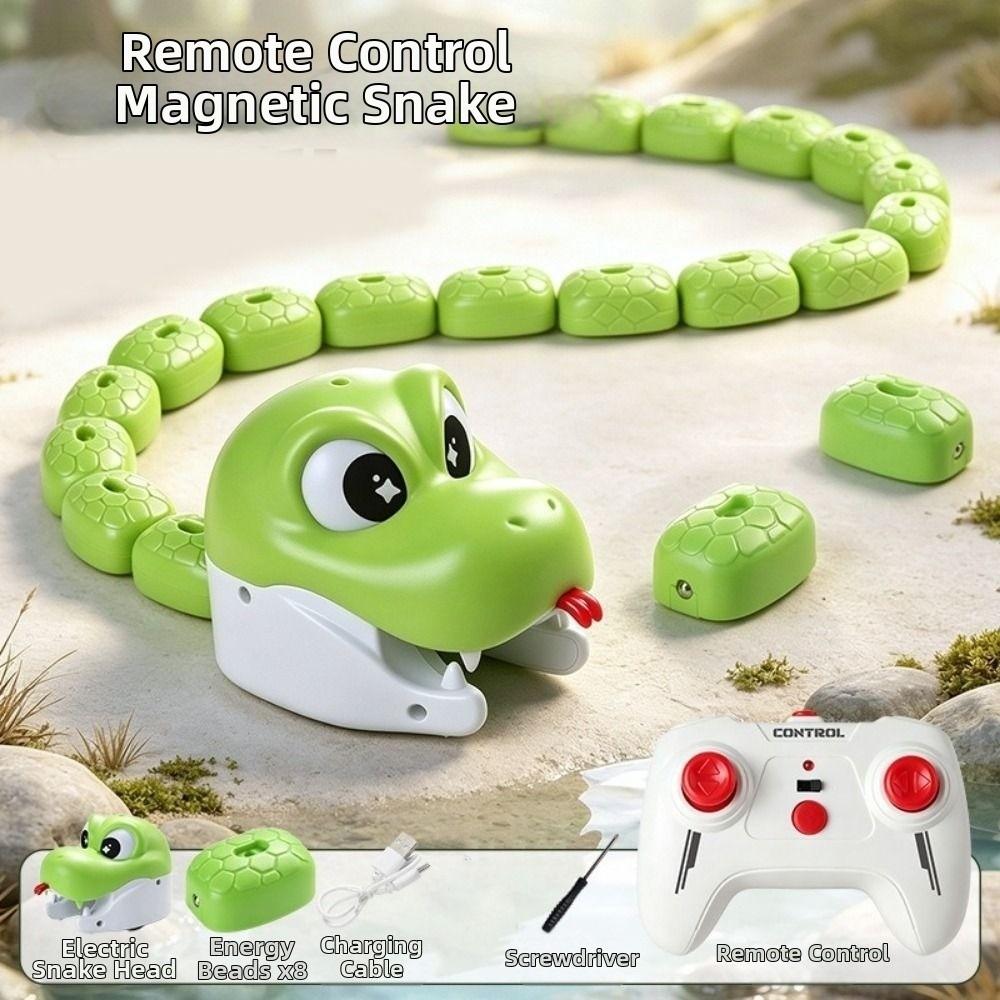 Rechargeable Greedy Snake Car Magnetic Magnetic RC Car Educational Toy for Kids