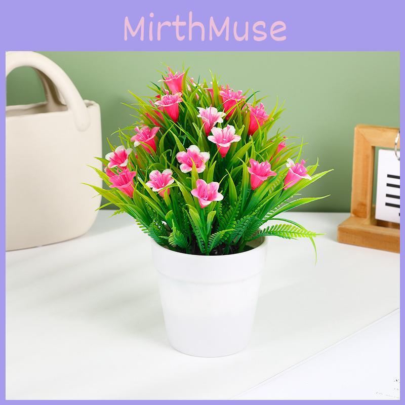 Green Lily Artificial Plant With Realistic Look For Living Room And Use Gift