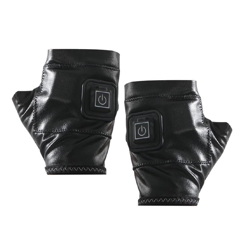 Unisex Smart Electric Heated Half-Finger Gloves
